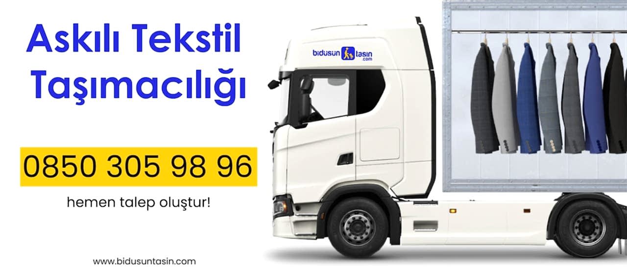 Askılı Tekstil Taşımacılığı Lojistik Firması. Bidüşüntaşın Lojistik Hizmetleri.